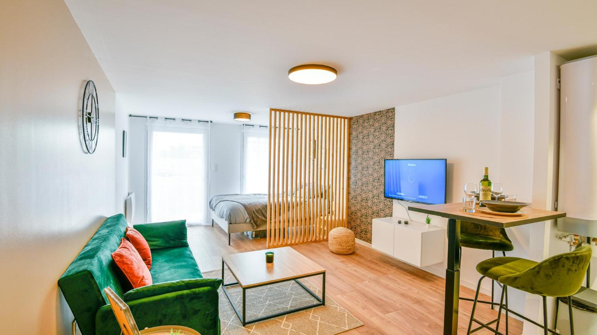 Studio Magda - Fibre Et Tv - Calme Et Confortable 圣康坦 外观 照片